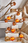 Waldern Premium Collection 40lı Luxury Turuncu Yılbaşı Süs Seti