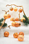 Waldern Premium Collection 24lü Luxury Turuncu Yılbaşı Süs Seti