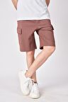 Erkek Pamuk Karışımlı Oversize Bermuda 