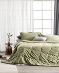 Kaira Çift Kişilik Comforter Set - Haki
