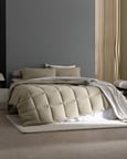 Meleni King Size Comforter Set - Haki