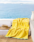 Fasseur %100 Pamuk Plaj Havlusu - Sarı - 70x150 cm