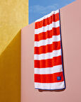 Biasse %100 Pamuk Plaj Havlusu - Beyaz/Turuncu - 70x150 cm