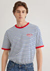 Berlin Baskılı Çizgili Tişört 2610025-70899