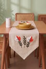 Warm Leaf Kasso Punch İşlemeli Runner 35x110 cm