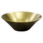 Açık Büfe Retro Sunum Tabağı Altın 28*10 Cm