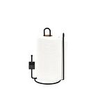 Siyah Ayraçlı Kağıt Rulo Havluluk 25 cm Peçetelik ,Modern Mutfak Ergonomik Tasarım-Metal Paslanmaz