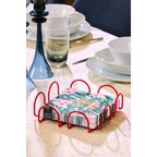 Kırmızı Kare 18 cm Peçetelik,Kafe,Restoran,Otel, Lüks Mutfak Sofra Büyük Boy Peçete-Metal Paslanmaz