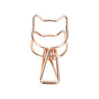 Kayigo Tiny Paslanmaz Çelik Kedi Klips Altılı -Rose