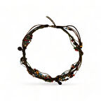 Gökyüzü Harmonisi Boncuklu Kedili Kadın Kolye