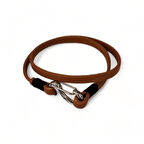 Deri Hikayesi Kahverengi Kadın Bileklik