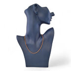 Örgü Çelik Zincir 45 cm Bronze Roze