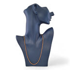 Fox Tail Çelik Zincir 60 cm Bronze Roze