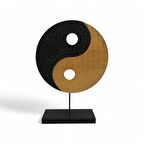 Ying Yang Sarı Siyah Ev Dekoru Küçük