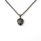 Kükreyen Aslan Başı Çelik Kolye