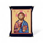 Cankurtaran İsa İkona Kadife Kutu