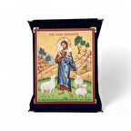 İyi Çoban İkona Kadife Kutu