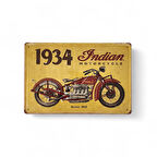 Metal Dekor Levha Indian Motorcycle