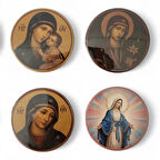 Meryem Ana Magnet 2.Set - 4'lü Meryem Ana Magnet