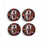 İngiliz Asker Yeni Yıl Bardak Altlığı 4 Adet