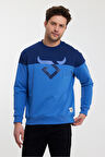 Twobull HELSİNKİ Erkek  Lacivert / Mavi Sweatshirt