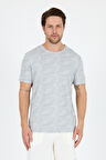 Erkek Bisiklet Yaka Desenli T-Shirt – %100 Pamuk – Rahat ve Şık Günlük Kısa Kollu Tişört 0115