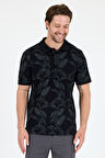 Erkek Polo Yaka Desenli T-Shirt – %95 Pamuk %5 Elastan – Şık, Esnek ve Rahat Kısa Kollu Tişört 0033
