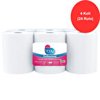 Linay Fotoselli Kağıt Havlu 6 Rulo x 4 Koli – Toplam 24 Rulo, 2 Katlı, 21 cm x 67 m, %100 Selüloz