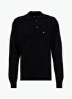 Gmg Fırenze Polo Yaka Regular Fit Siyah Erkek Kazak GU25MFW04025