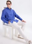 Gmg Fırenze Mavi  Erkek Düğmeli Regular Fit Gömlek GU26MSS02213