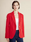 Brooks Brothers Slim Fit Kırmızı Kadın Ceket BBSS25FBL007