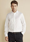 Brooks Brothers Slim Fit Klasik Yaka Beyaz Erkek Gömlek BBFW25MSH028