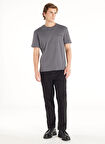 Ted Baker Normal Bel Slim Tapered Paça Tapered Fit Siyah Erkek Pantolon TBMRTR1019
