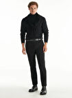 Ted Baker Lastikli Bel Slim Paça Slim Straight Siyah Erkek Pantolon TBMRTR1042