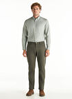 Ted Baker Normal Bel Straight Paça Regular Fit Haki Erkek Pantolon TBMRTR1036