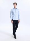 Ted Baker Normal Bel Normal Paça Regular Fit Lacivert Erkek Pantolon TBMRTR1011