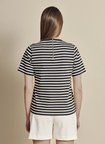 Brooks Brothers Ekru Kadın T-Shirt BBSS26FTS003
