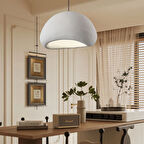 Tretan Büyük Beyaz Modern Sarkıt Oturma Odası Salon Sarkıt Avize