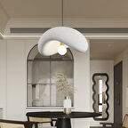 Voliny Büyük Beyaz Modern Sarkıt Oturma Odası Salon Sarkıt Avize