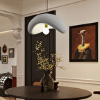 Voliny Büyük Gri Modern Sarkıt Oturma Odası Salon Sarkıt Avize