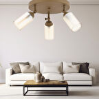 Julia 3'lü Eskitme Plafonyer Modern Oturma Odası, Koridor Salon Avize