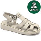 Venüs Yavanna Hakiki Deri Comfort Ortopedik Kadın Sandalet