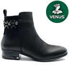 Venüs Adastra Hakiki Deri Düz Kaymaz Taban Ortopedik Kadın Bot