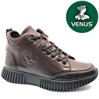 Venüs Rtew Hakiki Deri Düz Kaymaz Taban Ortopedik Kadın Bot