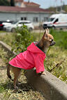 Patilinka Kedi Köpek Kışlık Kıyafet – Pembe Kapüşonlu Yağmurluk