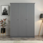 Kale 3 Kapaklı 2Ç Taçlı Dolap Antrasit Mebran Panjur Antrasit 190CM