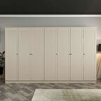 Kale 7 Kapaklı 4Ç Taçlı Dolap Kumtaşı Mebran Panjur Kumtaşı 190CM