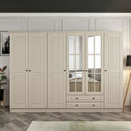 Kale 6 Kapaklı 2Ç Taçlı Dolap Kumtaşı Mebran İlkbahar Kumtaşı 190CM