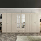 Kale 8 Kapaklı 2Ç Taçlı Dolap Kumtaşı Mebran İlkbahar Kumtaşı 190CM