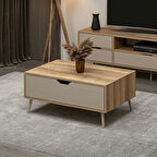 Elina Ayaklı Orta Sehpa - Dore/Kumtaşı